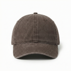 Washed Gabardine Cap - Brown