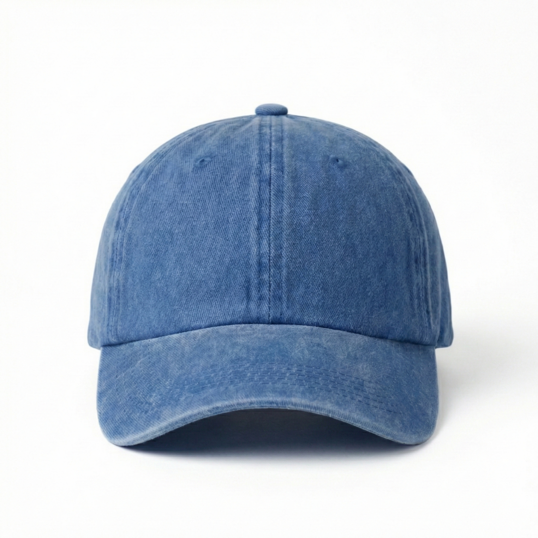 Washed Gabardine Cap - Blue