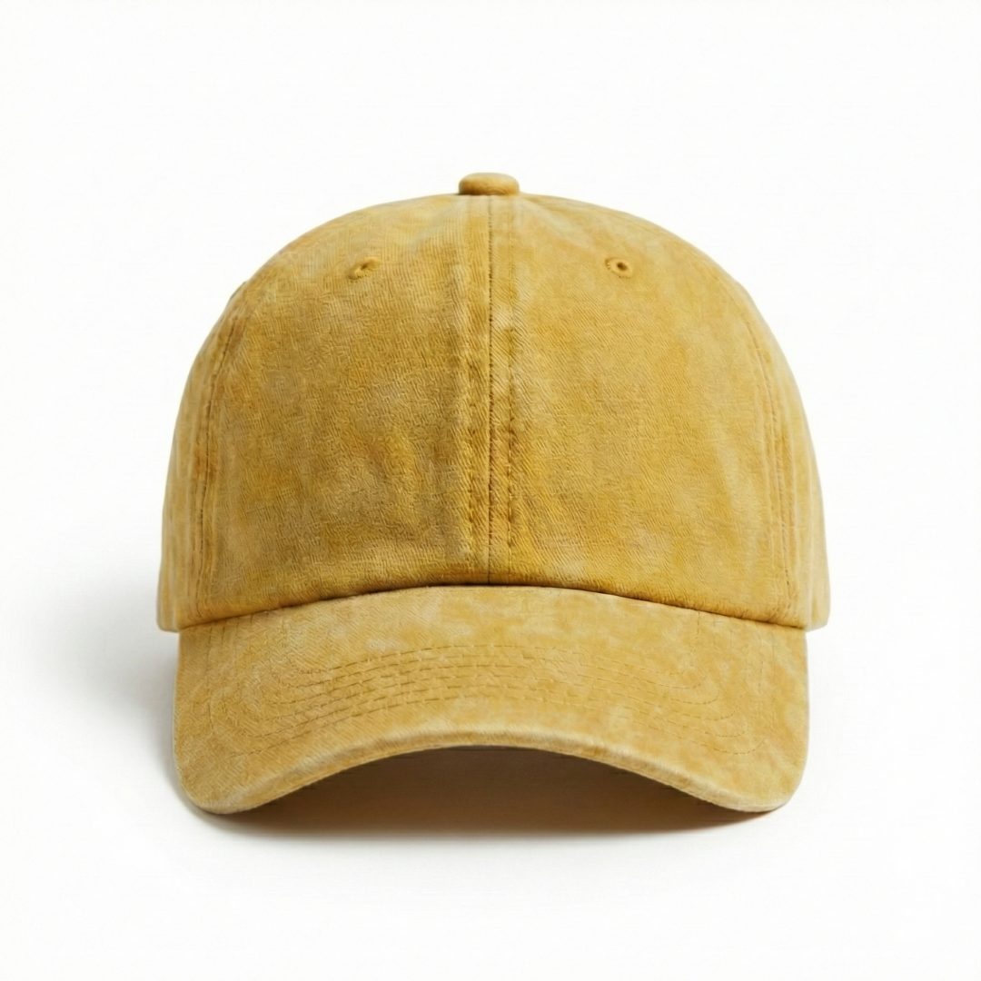 Washed Gabardine Cap - Yellow