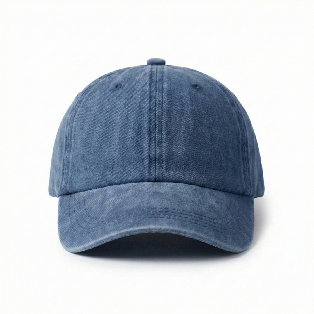 Washed Gabardine Cap - Navy