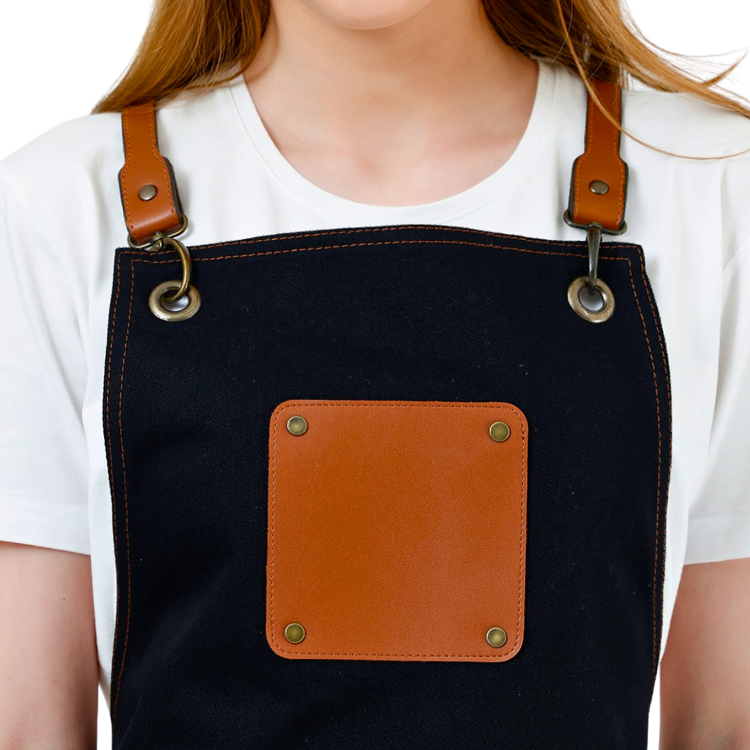Istanbul Apron - Black Denim