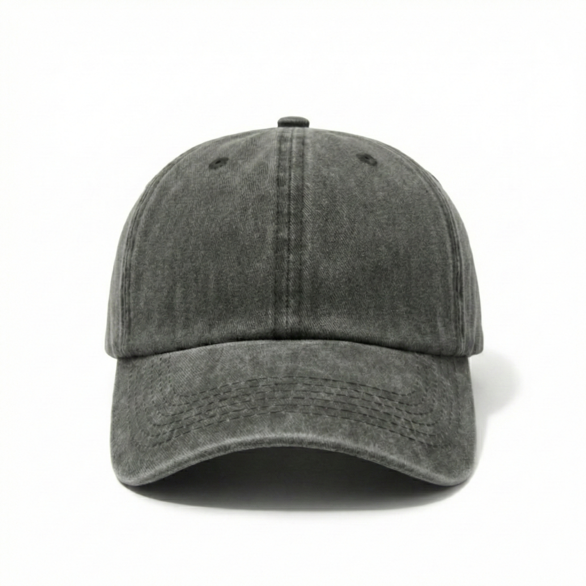 Washed Gabardine Cap - Charcoal