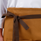Caramel Lisbon cotton waist apron, product view 5