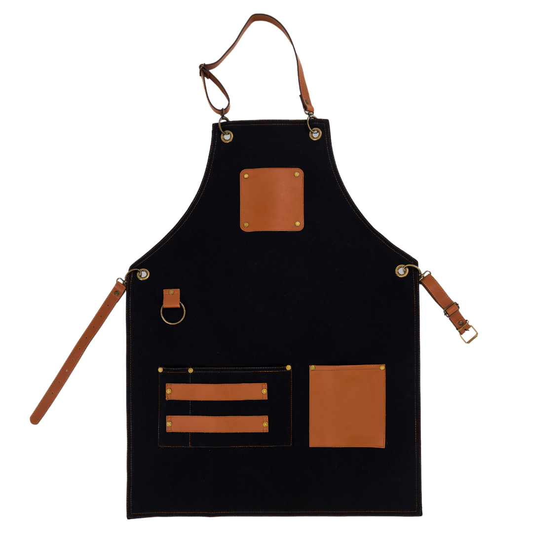 Madrid Apron - Black Denim