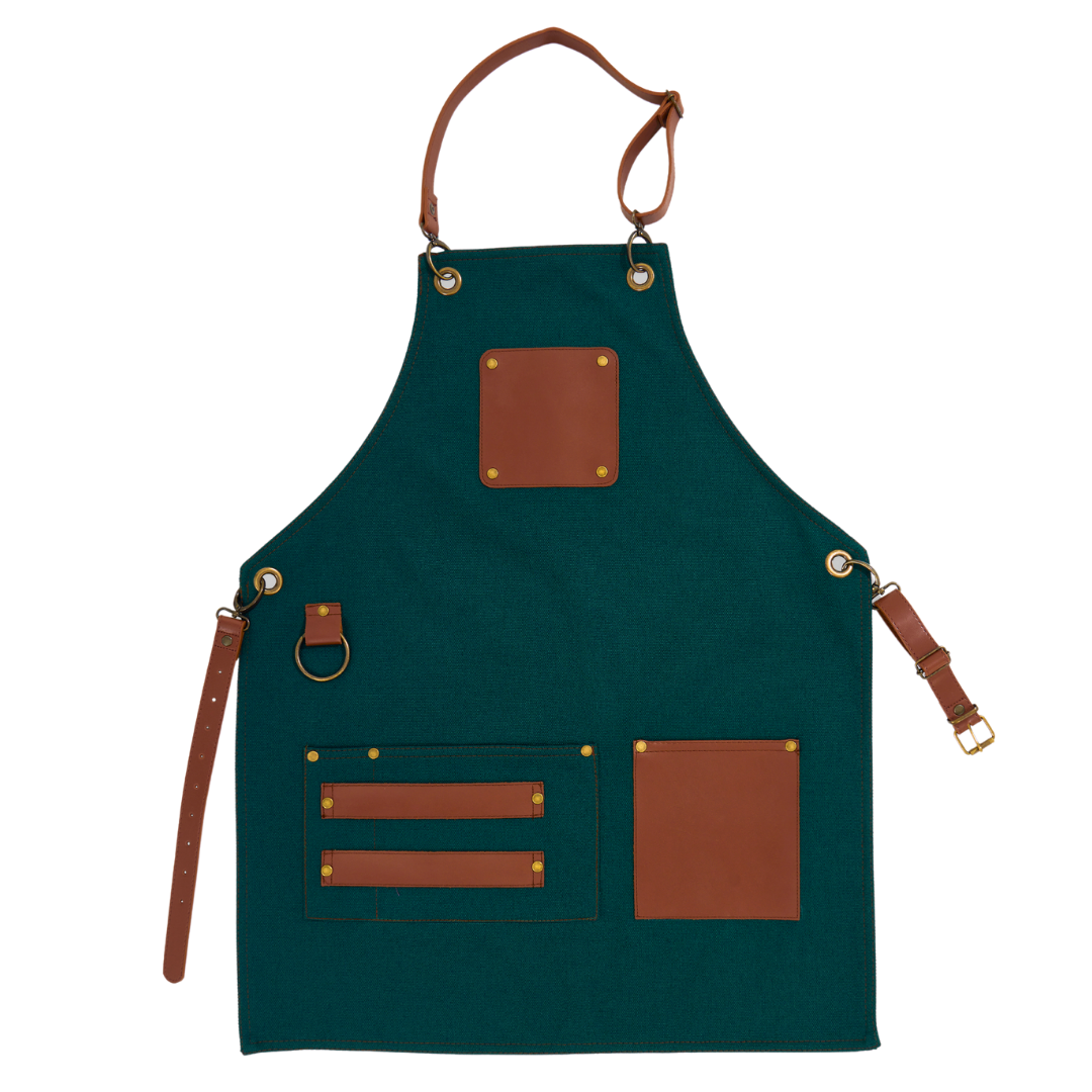 Madrid Apron - Forest Green