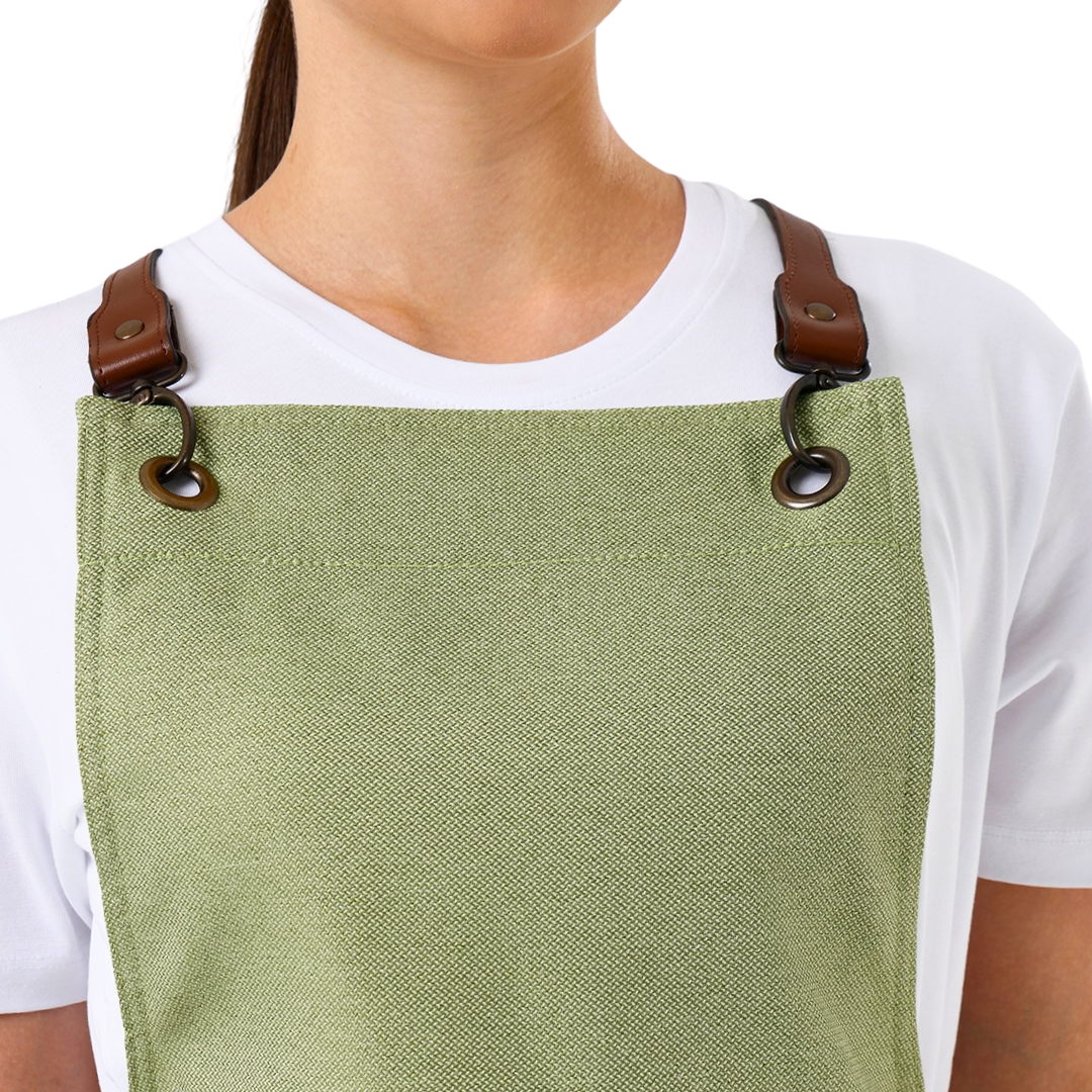 Copenhagen apron in Pistachio Green – product photograph 2