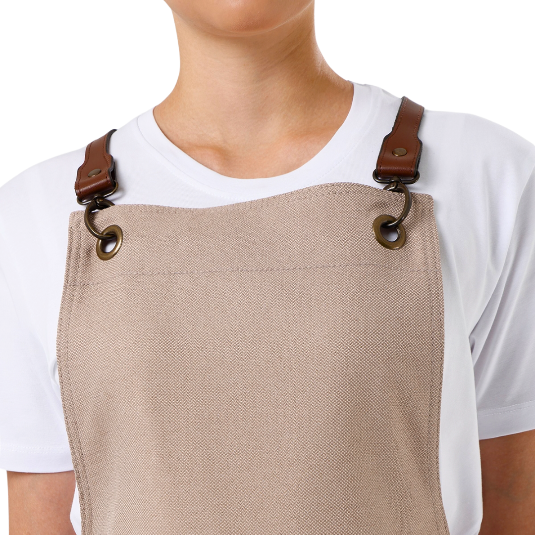 Copenhagen apron in Stone Beige – product photograph 2