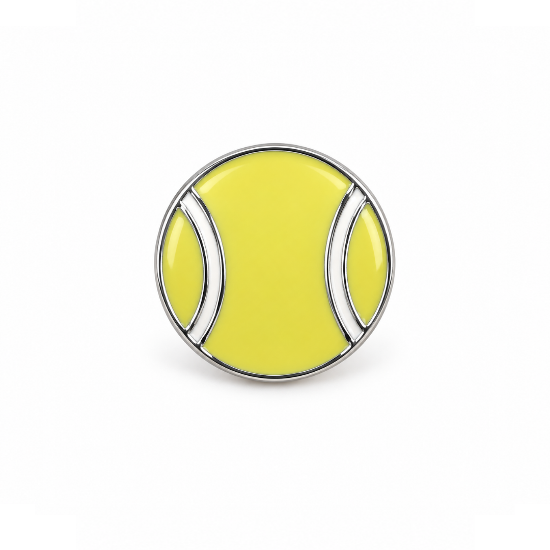 Tennis Ball Pin Badge