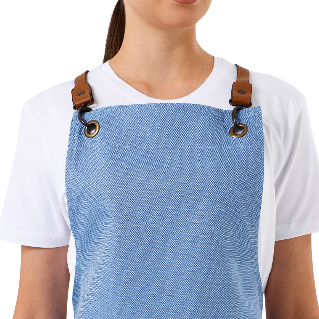 Copenhagen apron in Sky Blue – product photograph 2