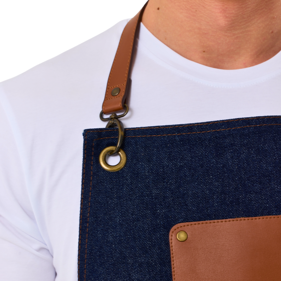 Madrid Apron - Blue Denim