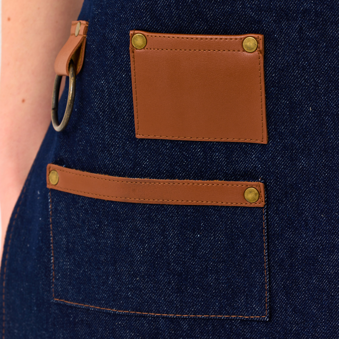 New York Apron - Blue Denim