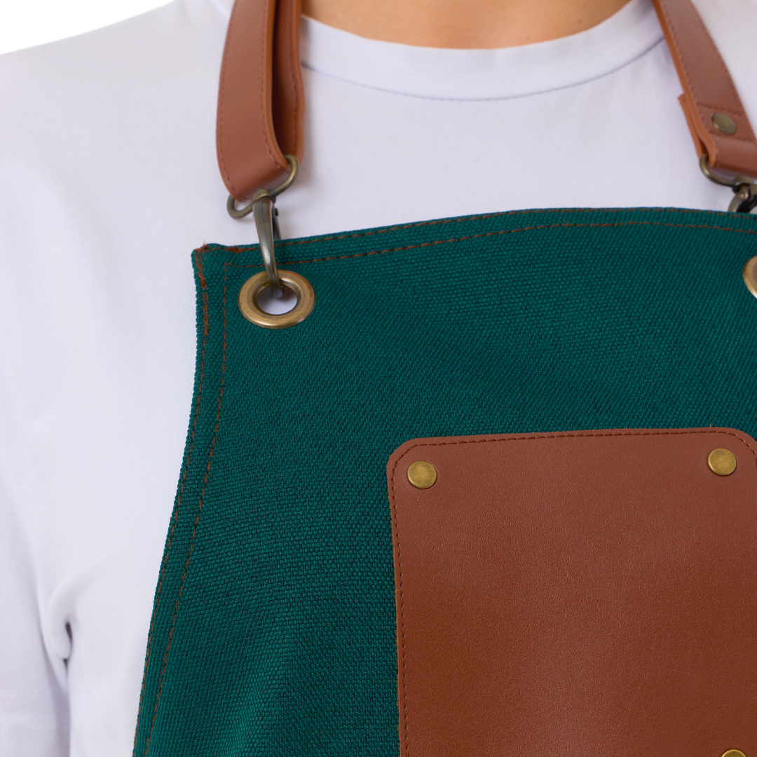 Madrid Apron - Forest Green