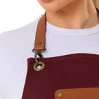 Madrid Apron - Deep Merlot