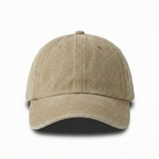 Washed Gabardine Cap - Beige