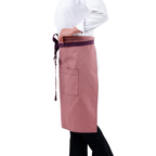 Dusty Rose Lisbon cotton waist apron, product view 2