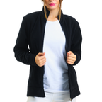 Black Unisex Full-Zip Fleece Jacket