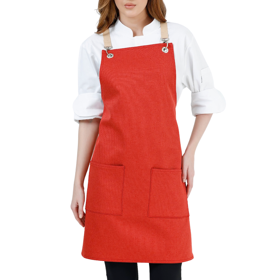 Berlin Apron - Coral Red