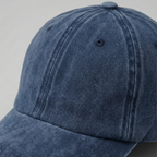 Washed Gabardine Cap - Navy