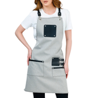Istanbul Apron - Silver Grey