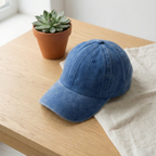 Washed Gabardine Cap - Blue