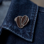 Pin Badge - Coffee Bean