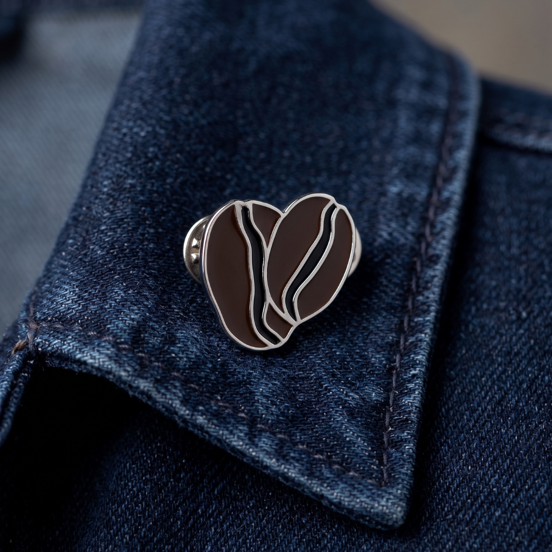 Pin Badge - Coffee Bean