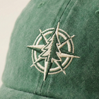 Washed Gabardine Cap - Green