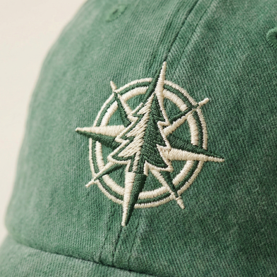 Washed Gabardine Cap - Green