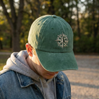 Washed Gabardine Cap - Green