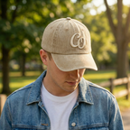 Washed Gabardine Cap - Beige