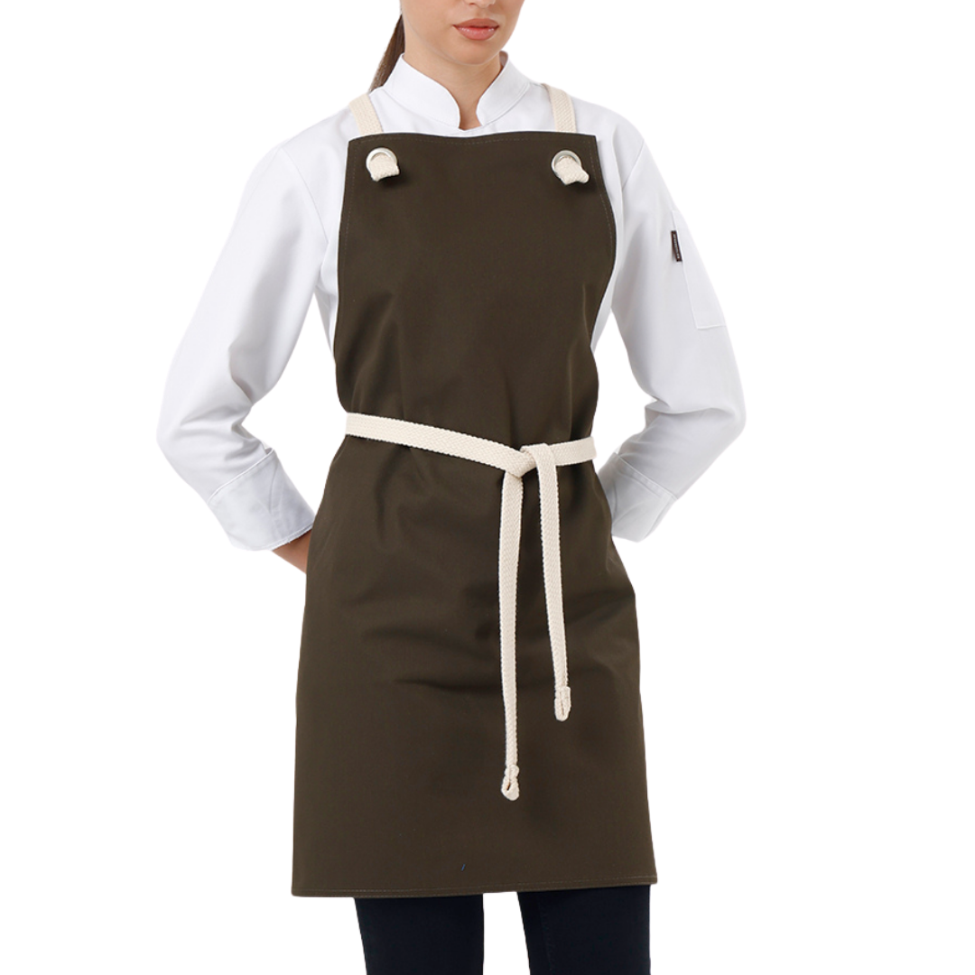 Basel apron in Dark Khaki – product photograph 5