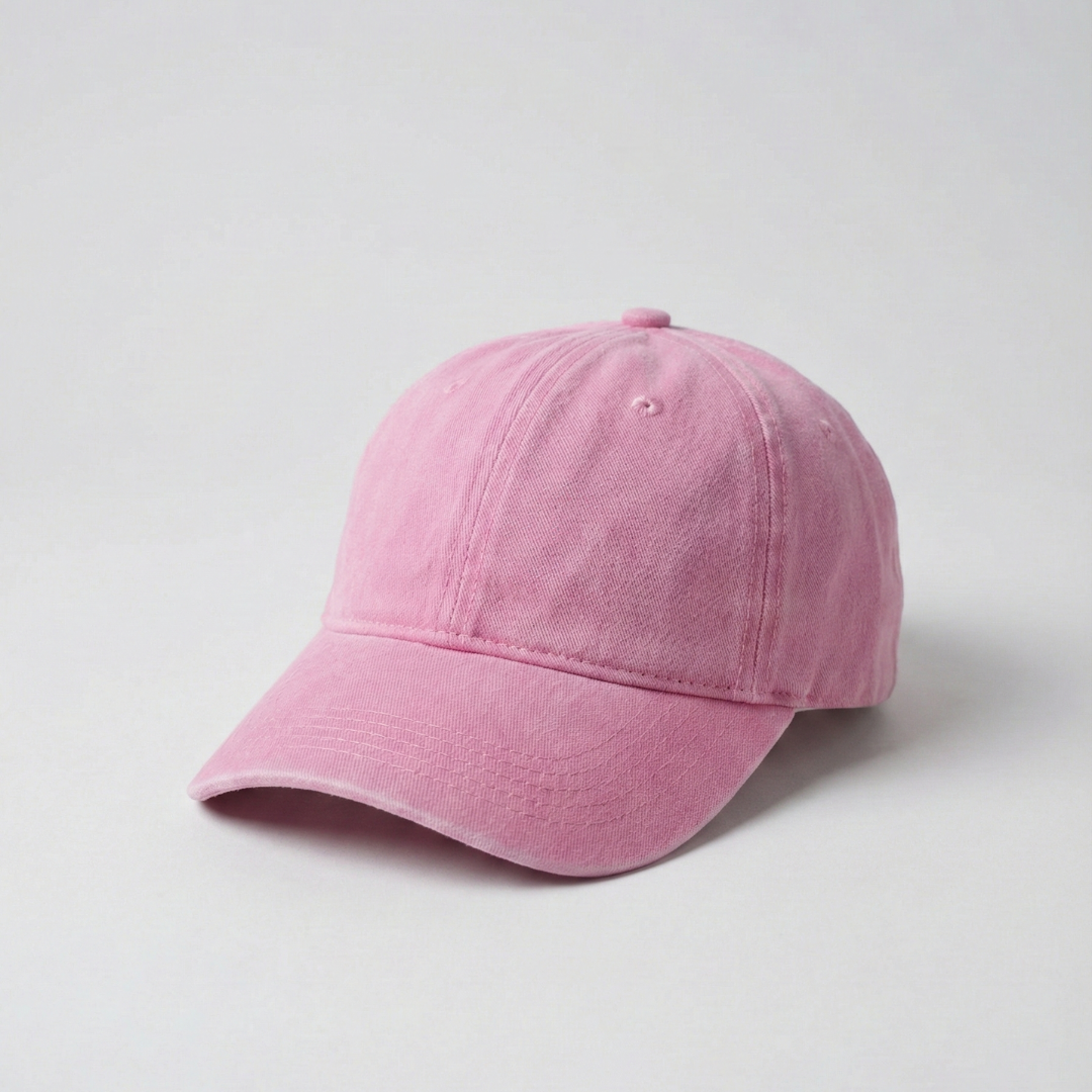 Washed Gabardine Cap - Light Pink