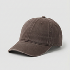 Washed Gabardine Cap - Brown