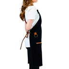 Istanbul Apron - Black Denim