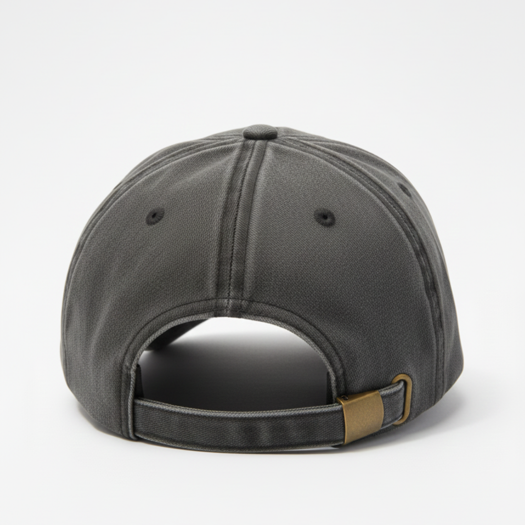 Washed Gabardine Cap - Charcoal