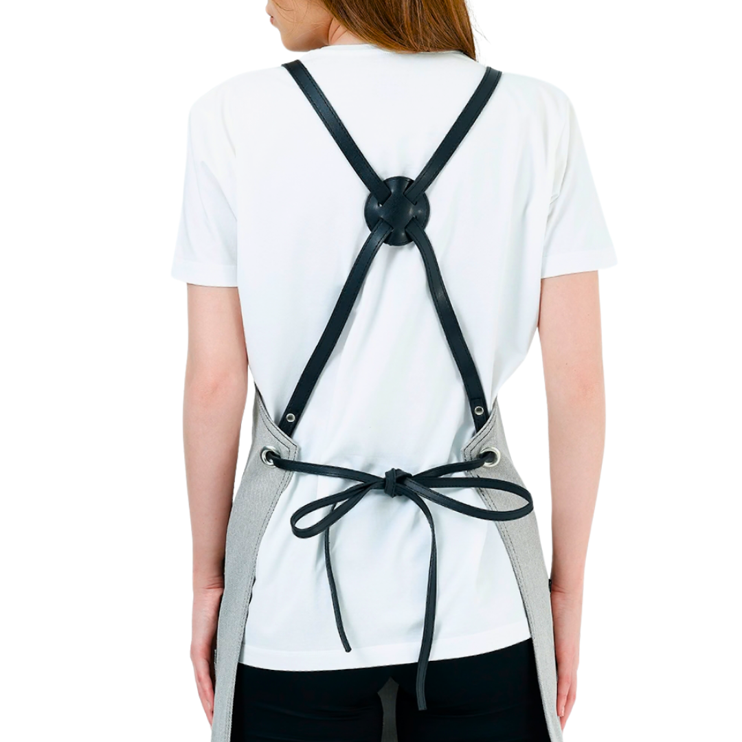 Istanbul Apron - Silver Grey