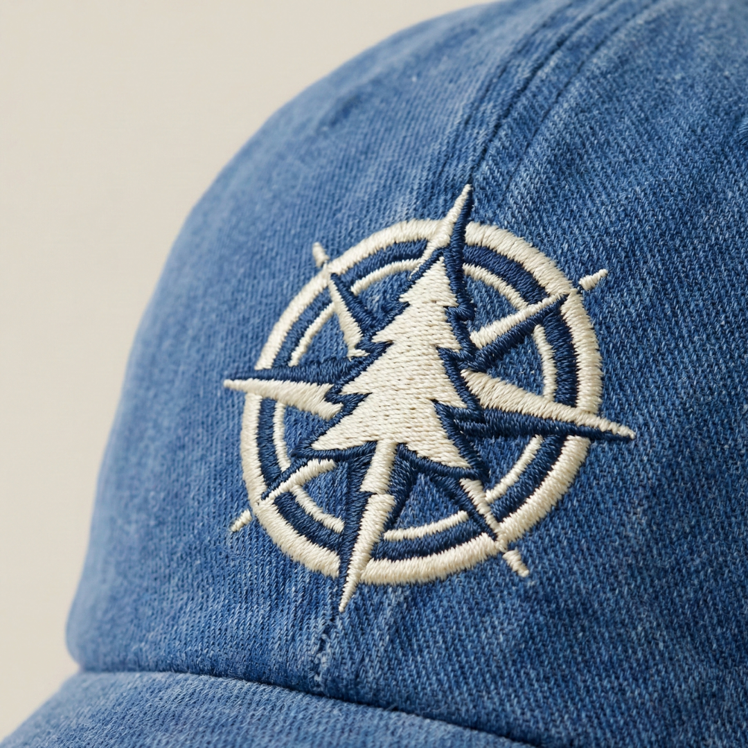 Washed Gabardine Cap - Blue