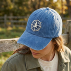 Washed Gabardine Cap - Blue