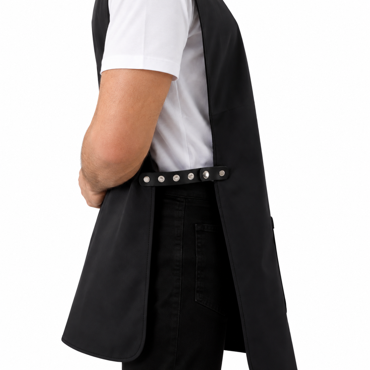 Milano black professional apron – product photo 5