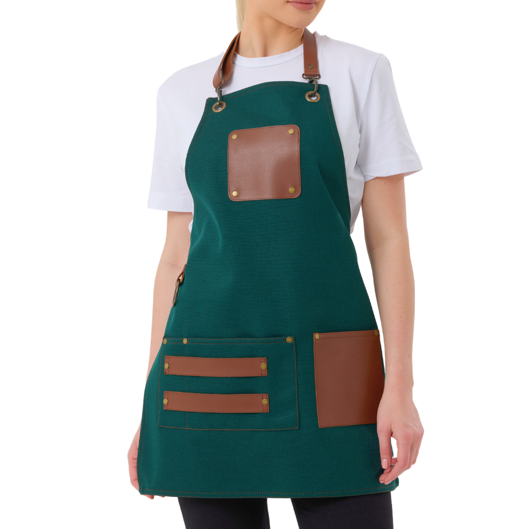 Madrid Apron - Forest Green
