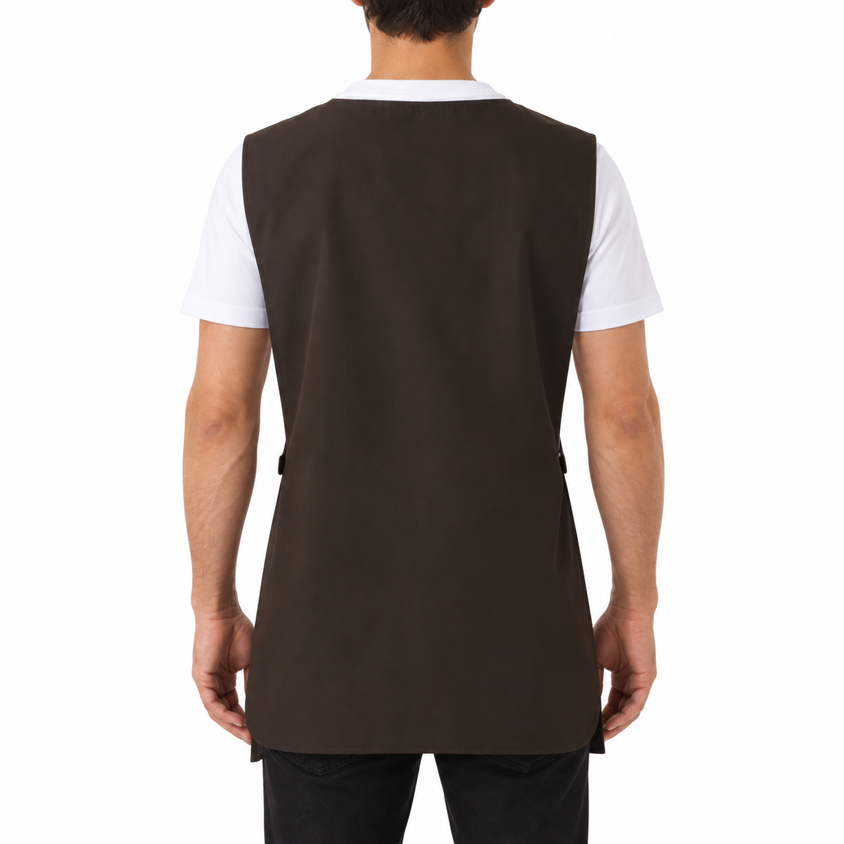 Milano brown professional apron – product photo 5
