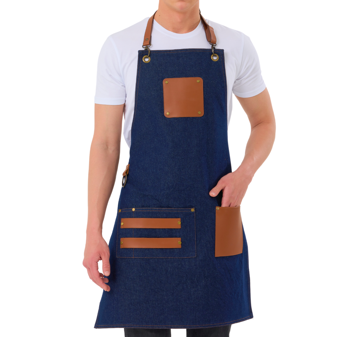 Madrid Apron - Blue Denim