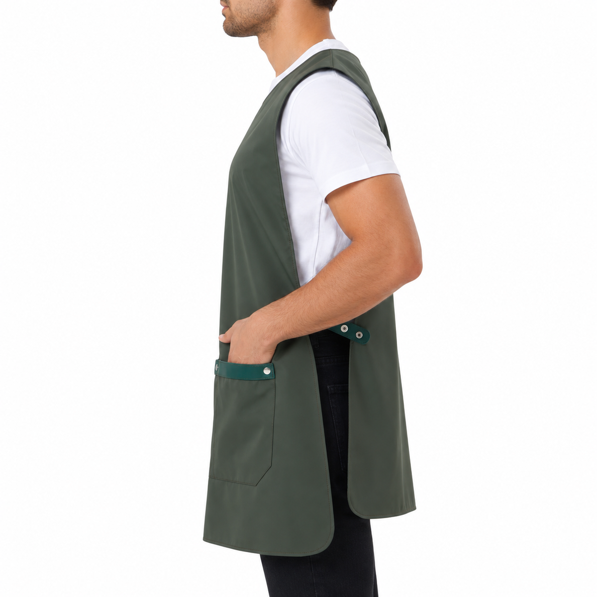 Milano khaki professional apron – product photo 4