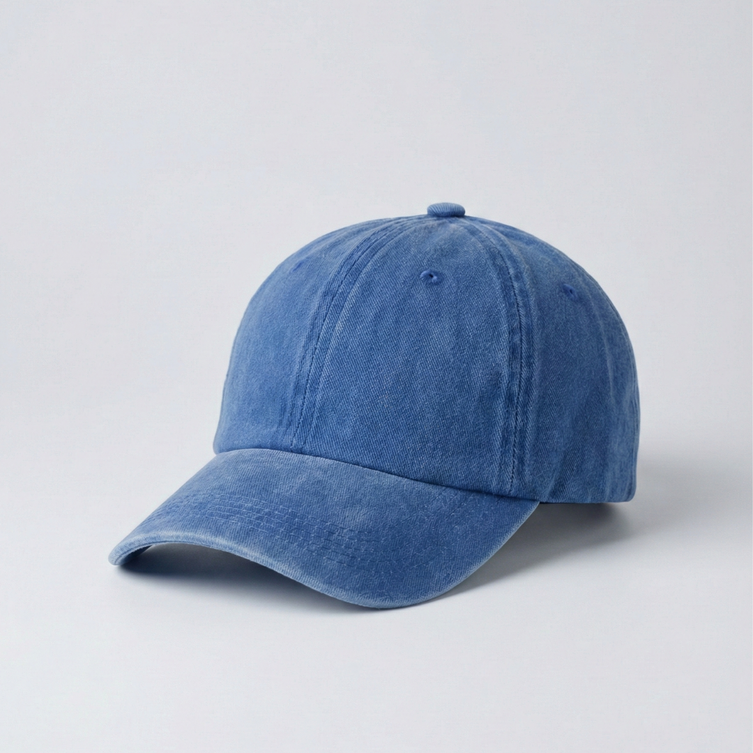 Washed Gabardine Cap - Blue