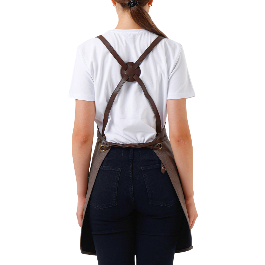 Copenhagen apron in Brown – product photograph 5