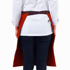 Terracotta Lisbon cotton waist apron, product view 5
