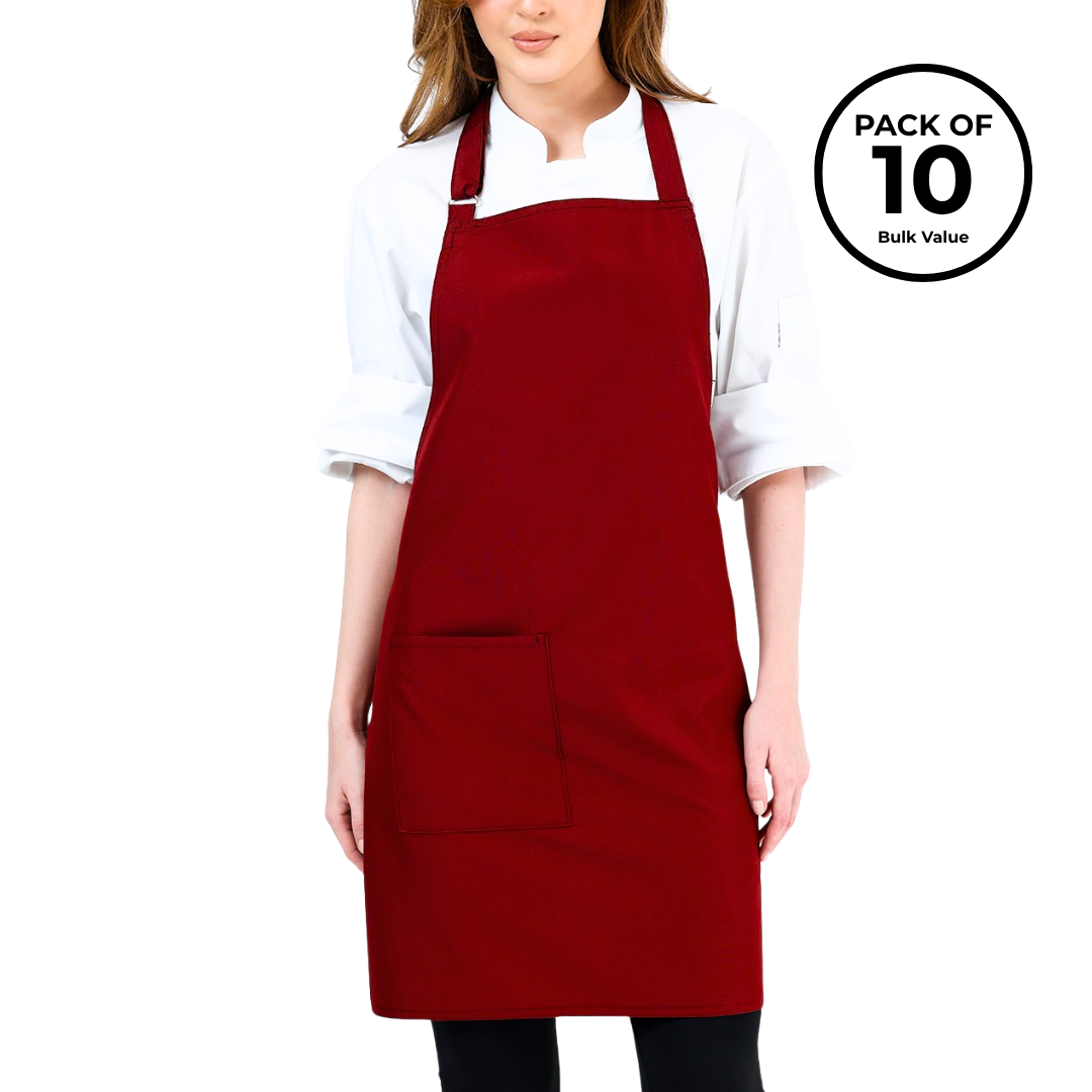 Bulk Apron Packs - Burgundy