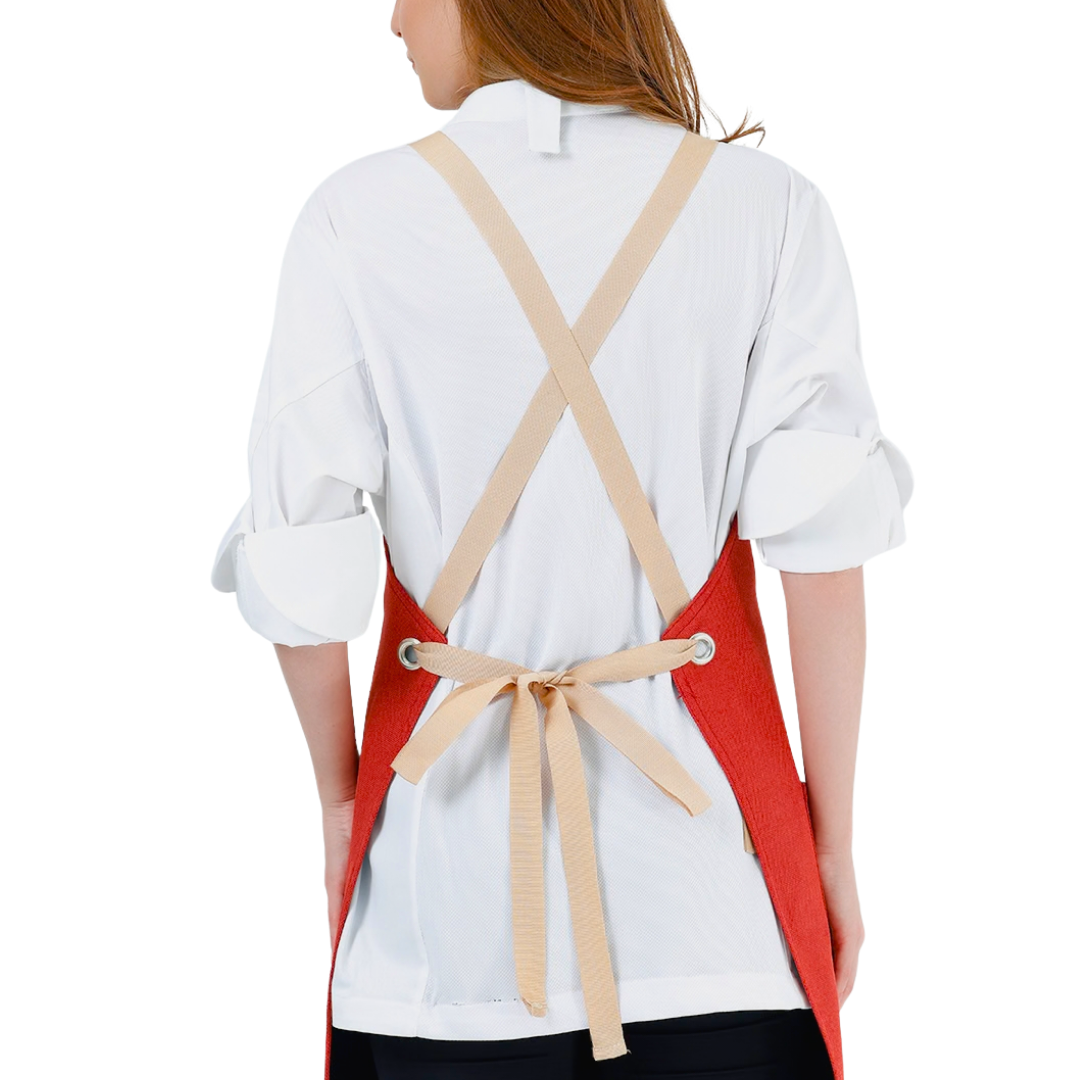 Berlin Apron - Coral Red