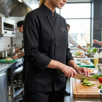 Women’s Chef Jacket – Black