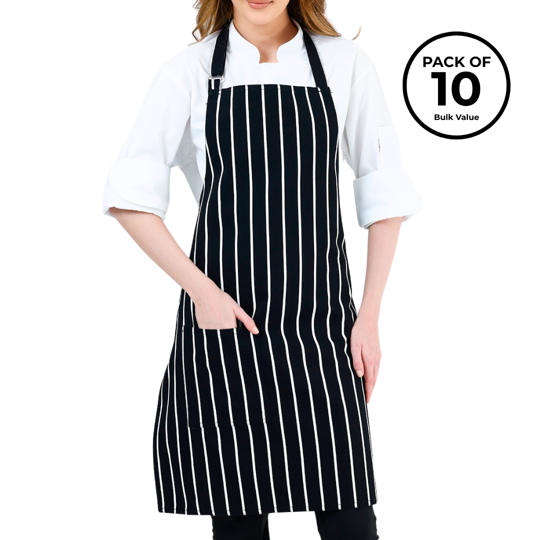 Bulk Apron Packs - Black Stripe